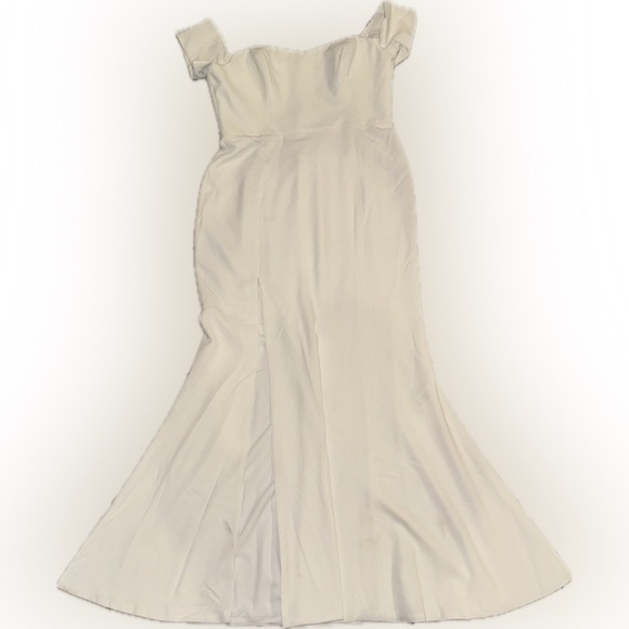 NWOT Dress the Population Logan Off the Shoulder Evening Dress Size XXL White - Picture 4 of 6